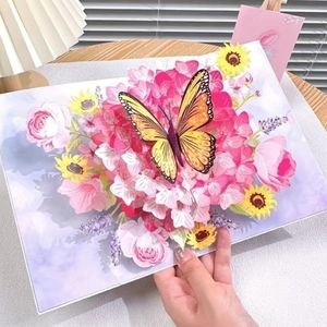 3D butterfly popup card
